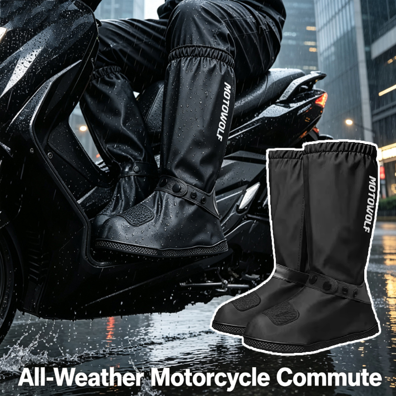 Cycling Commute Shoes - أغطية أحذية مقاومة للمطر قابلة لإعادة