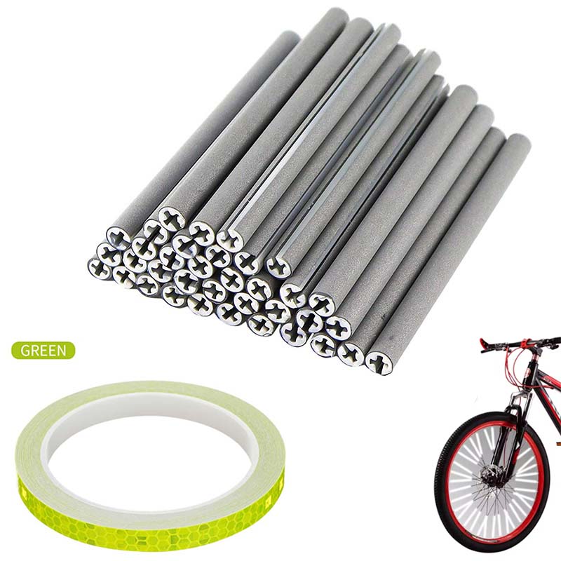 Spoke Reflector Set - مجموعة عاكسات الدراجة ذات الخطوط الخضراء