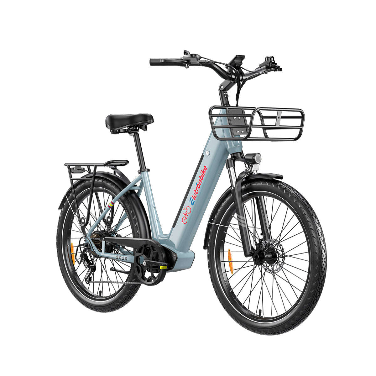 Commuter Biking - دراجة كهربائية ELETRONBIKE OC26 بمحرك خلفي