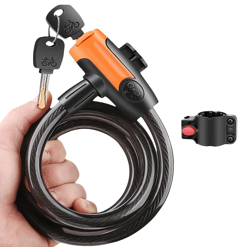 Cable Lock Flexible - قفل دراجة من الكابل الفولاذي المغلف