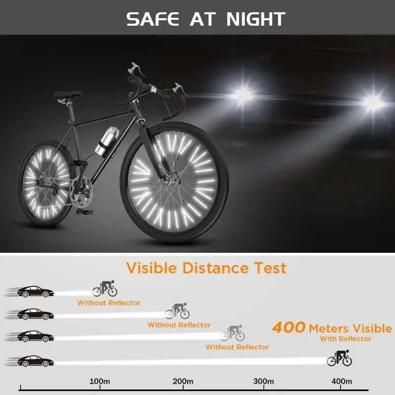 12 قطعة/المجموعة أنبوب تحذير ق - مراجعة Spoke Reflector Set وسعره