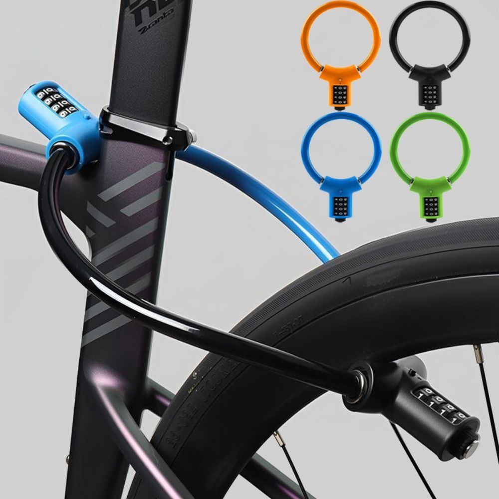 قفل دراجة مرن بأربعة أرقام، قف - مراجعة Cable Lock Flexible وسعره