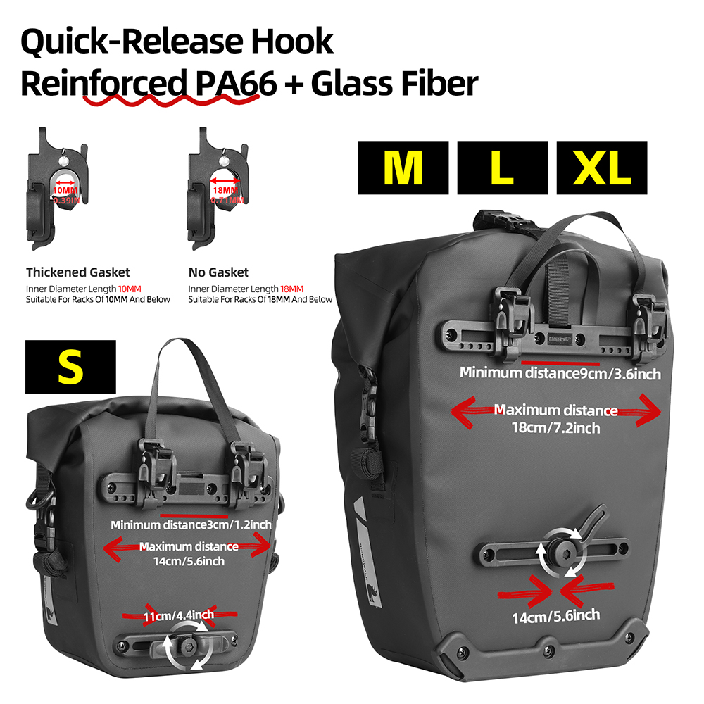 وحيد القرن دراجة حقيبة بسلال 6 - مراجعة Cycling Commuter Bag وسعره