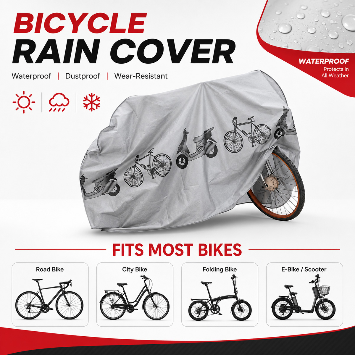 غطاء دراجة هوائية عالمي مقاوم  - مراجعة Cycling Commuter Bag وسعره