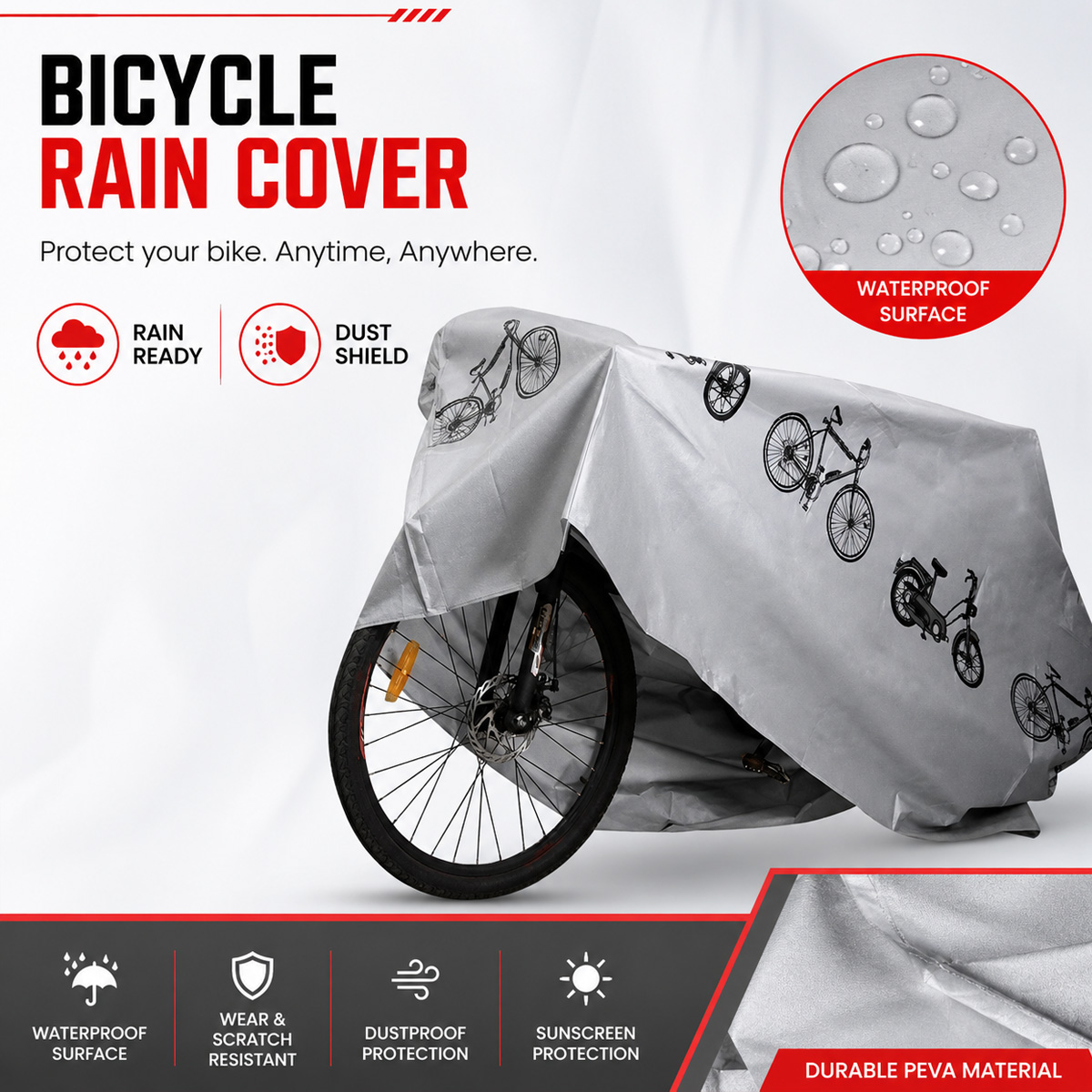 غطاء دراجة هوائية عالمي مقاوم  - مراجعة Cycling Commuter Bag وسعره