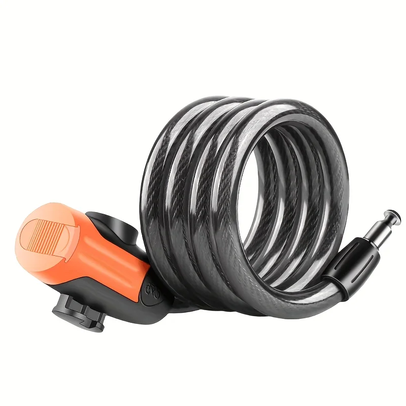 قفل دراجة من الكابل الفولاذي ا - مراجعة Cable Lock Flexible وسعره