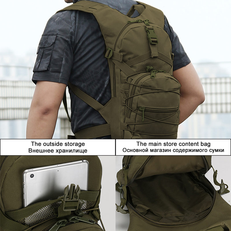حقيبة ظهر تكتيكية رخوة ، 800D  - مراجعة Cycling Commute Backpack وسعره