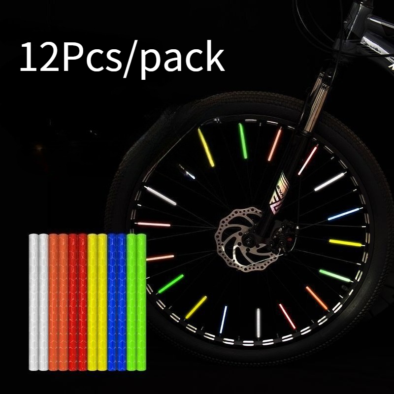 12 قطعة/مجموعة من أنابيب عاكسة - مراجعة Spoke Reflector Set وسعره